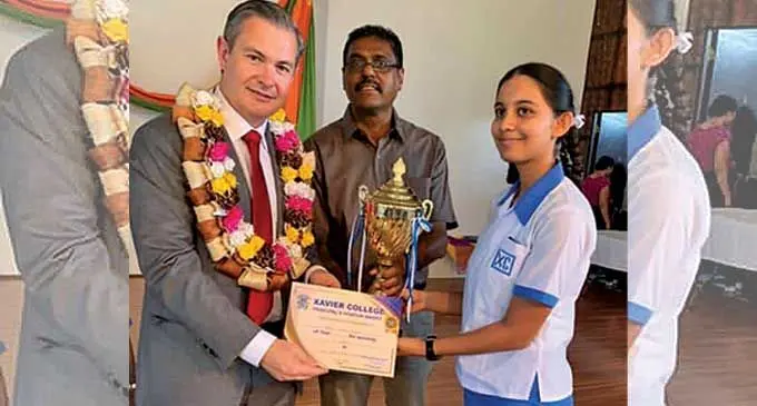 Xavier College overall Fiji Year 13 Certificate Examination top scorer Monita Priyanka Singh 