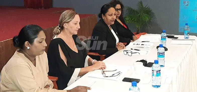 The Minister for Industry, Trade and Tourism, Local Government, Housing and Community Development Premila Kumar (third from left), during a meeting with the Ba Town Council on October 31, 2019. Photo: Salote Qalubau