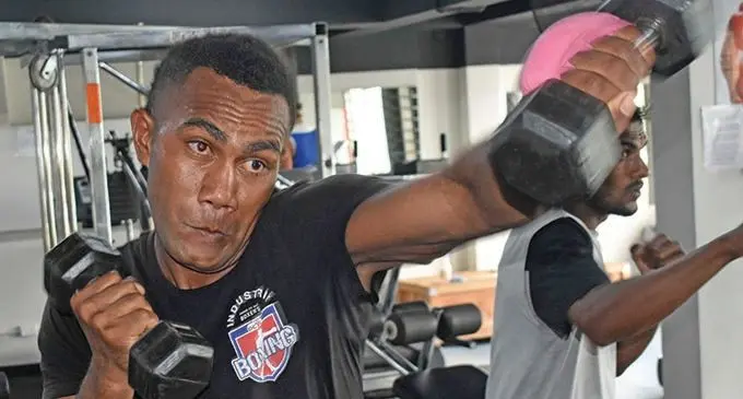  Siliveni Nawai during training at the Nadi Sports and Social Club. Photo: Waisea Nasokia