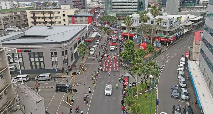 RIGHT: Suva City hosting the Miss Hibiscus Festival in August. Photo: Leon Lord