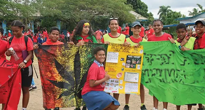 Students of Holy Trinity Anglican Primary School celebrated International Day against Drug Abuse and Illicit Trafficking on July 7, 2023. Photos: Ana Masere