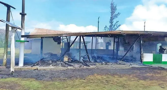 Jame Masjid Dreketi burnt down in Macuata on September 30, 2023.