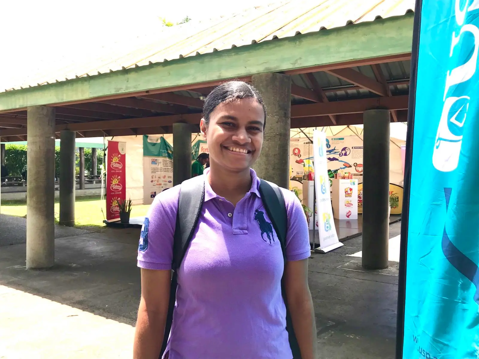 Joana Biulailai during the University of the South Pacific Careers Fair 2026 at the USP carpark on October 8, 2026. Lavenia Waqanivanua