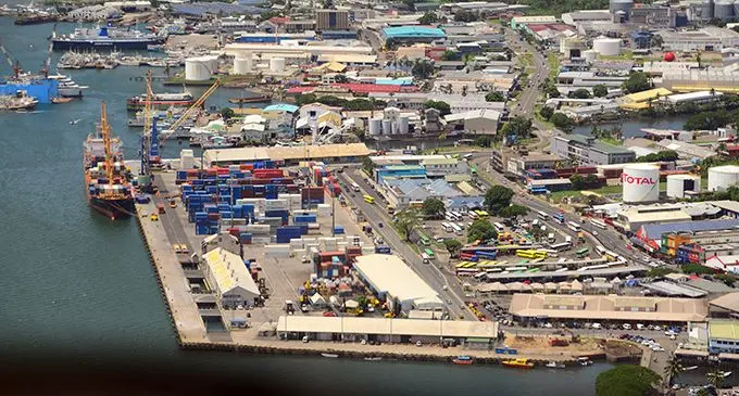 An aerial shot Port of Suva.  Photo: Ronald Kumar