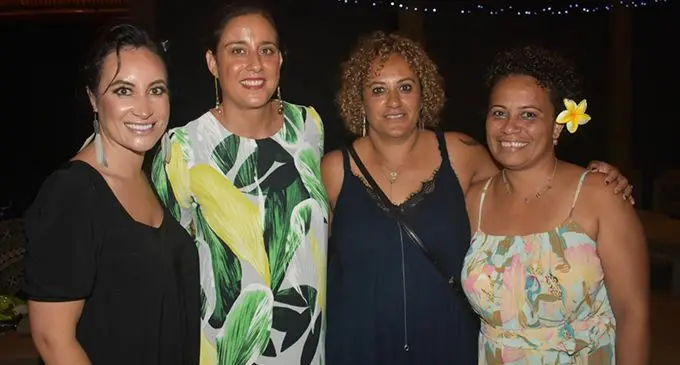 From left; Nadene Lomu, Alona NcErath and Karen Te Nana at the Outrigger Fiji Beach Resort in Sigatoka on January 15, 2020. Photo: Waisea Nasokia