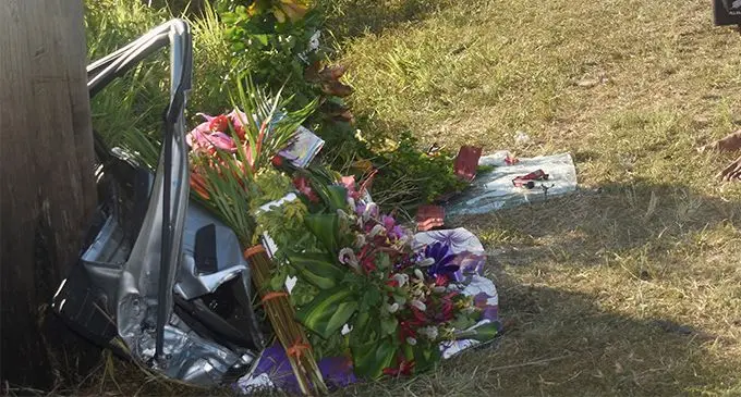 The accident site in Nabou , Sigatoka on 6 August 2018. PHOTO: ARIETA VAKASUKAWAQA
