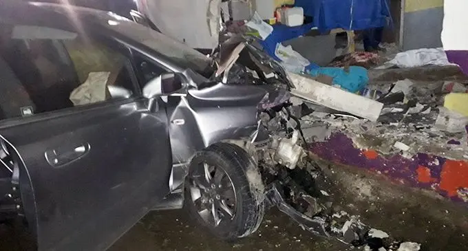 Scene of accident at Tacirua