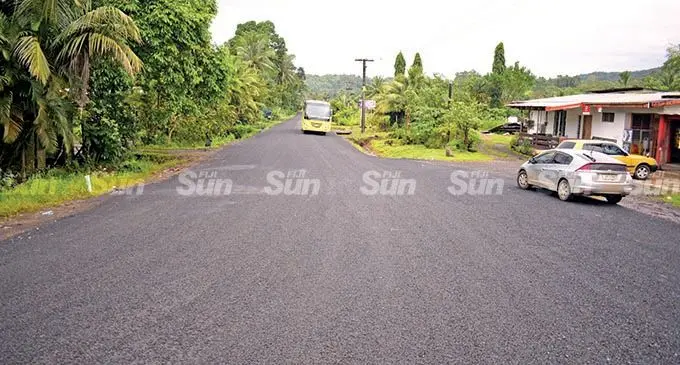 The Fiji Roads Authority working on Wailoku Road in Tamavua on February 3, 2022. Photos: Ronald Kumar