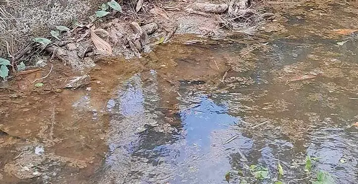 Water catchment on Tavea Island in Bua on September 5, 2023.