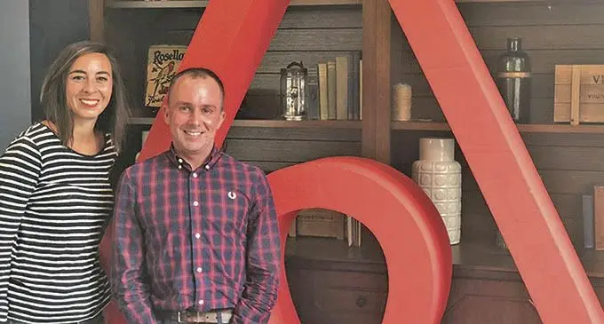 Chad Morris , general Manager Investment and Tourism , Pacific Trade Invest Australia and Pauline  Ramao 