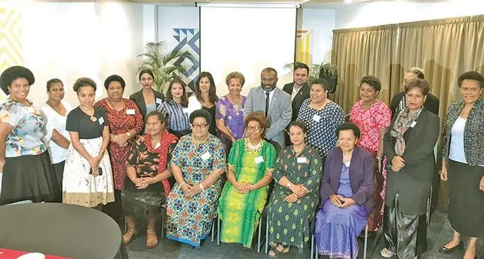 Women Members of Parliament, political party representatives and participants of the Not the Cost & Think 10 Session at the Tanoa Plaza Hotel in Suva on March 4, 2021.  Photo: Inoke Rabonu