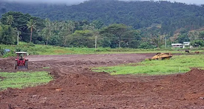 Nabouwalu Town civil works underway. Photo: Laisa Lui