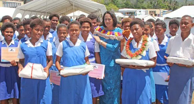 Minister for Health Rosy Akbar on Koro Island last year.
