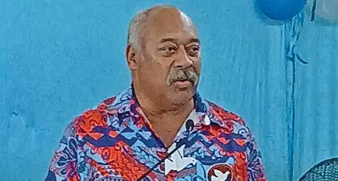The People’s Alliance vice president Ratu Josefa Dimuri.