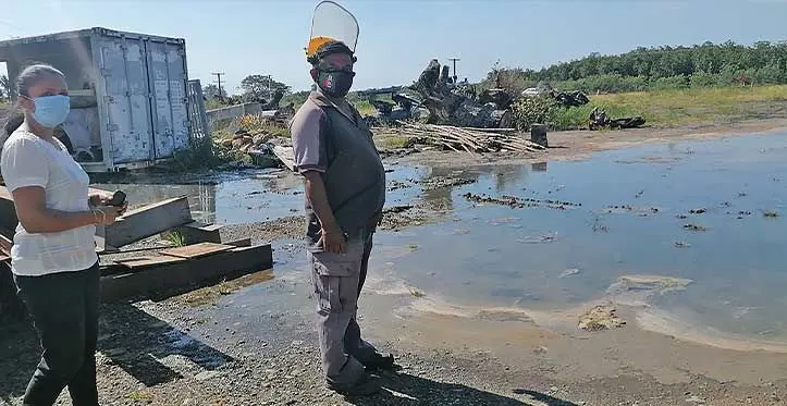 Sewage leak exposed at a property in Nadi. Photo: Mereleki Nai