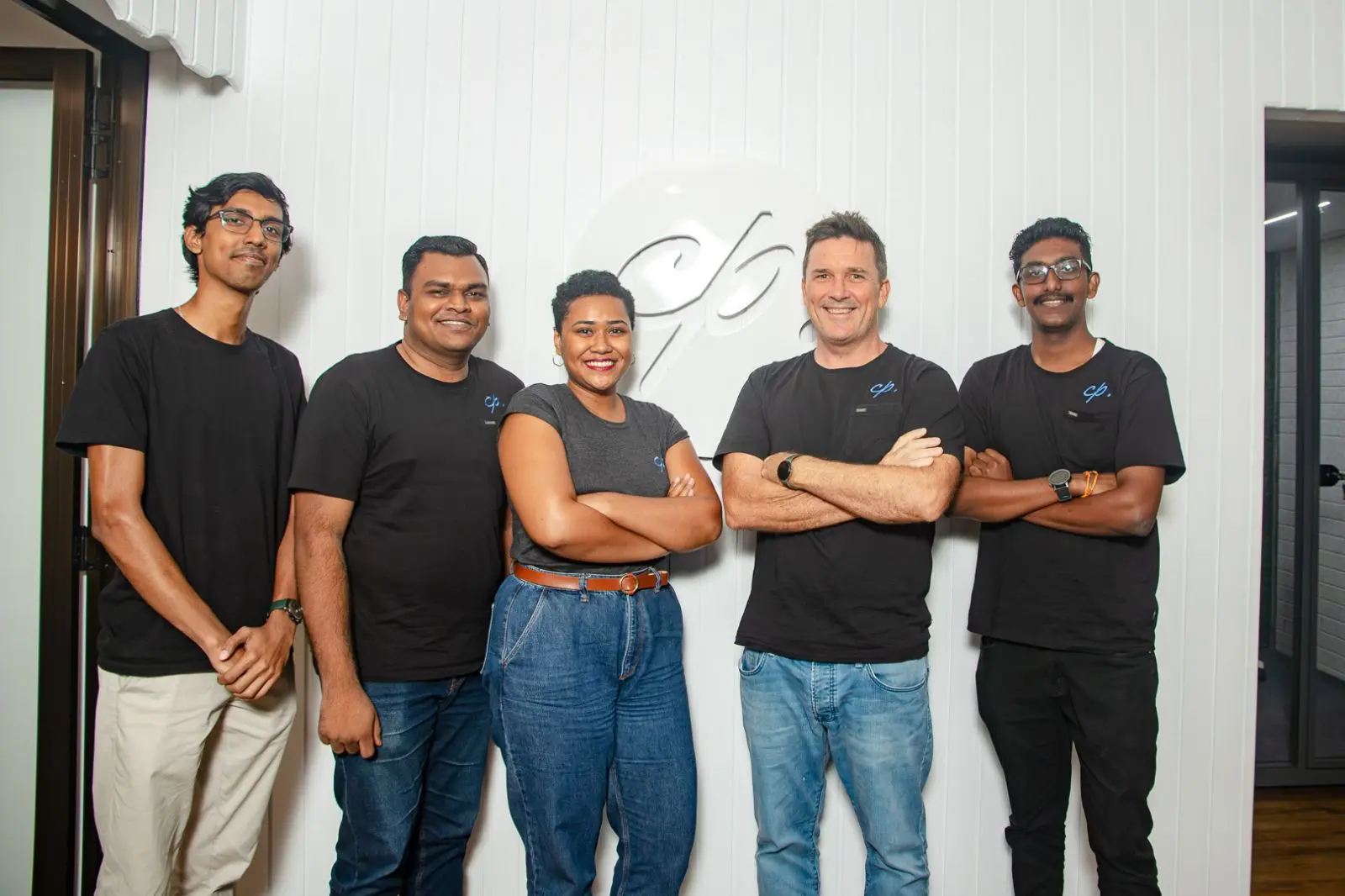 Counterpoint Group director Craig Smith (fourth from left) with his team.