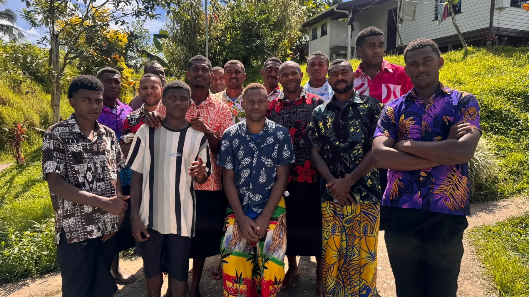 Some members of the Vanuakula Rugby team.