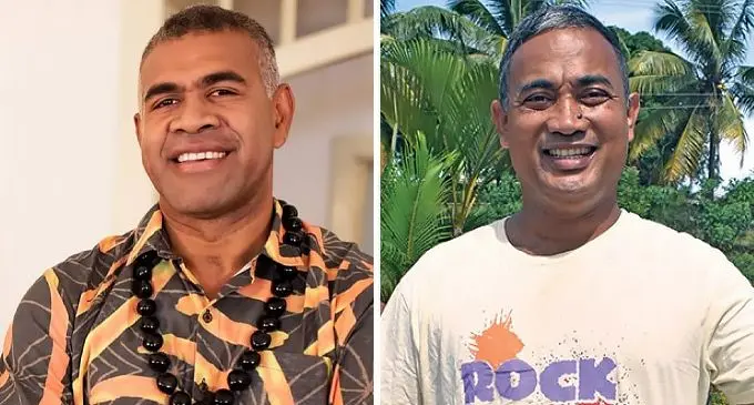 We Unite Fiji Deputy Party Leader Dr. John Hawea and candidate Abel Camillo. 