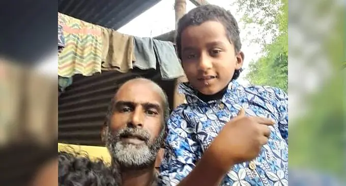 Chirag Murti with his dad Sham Murti.