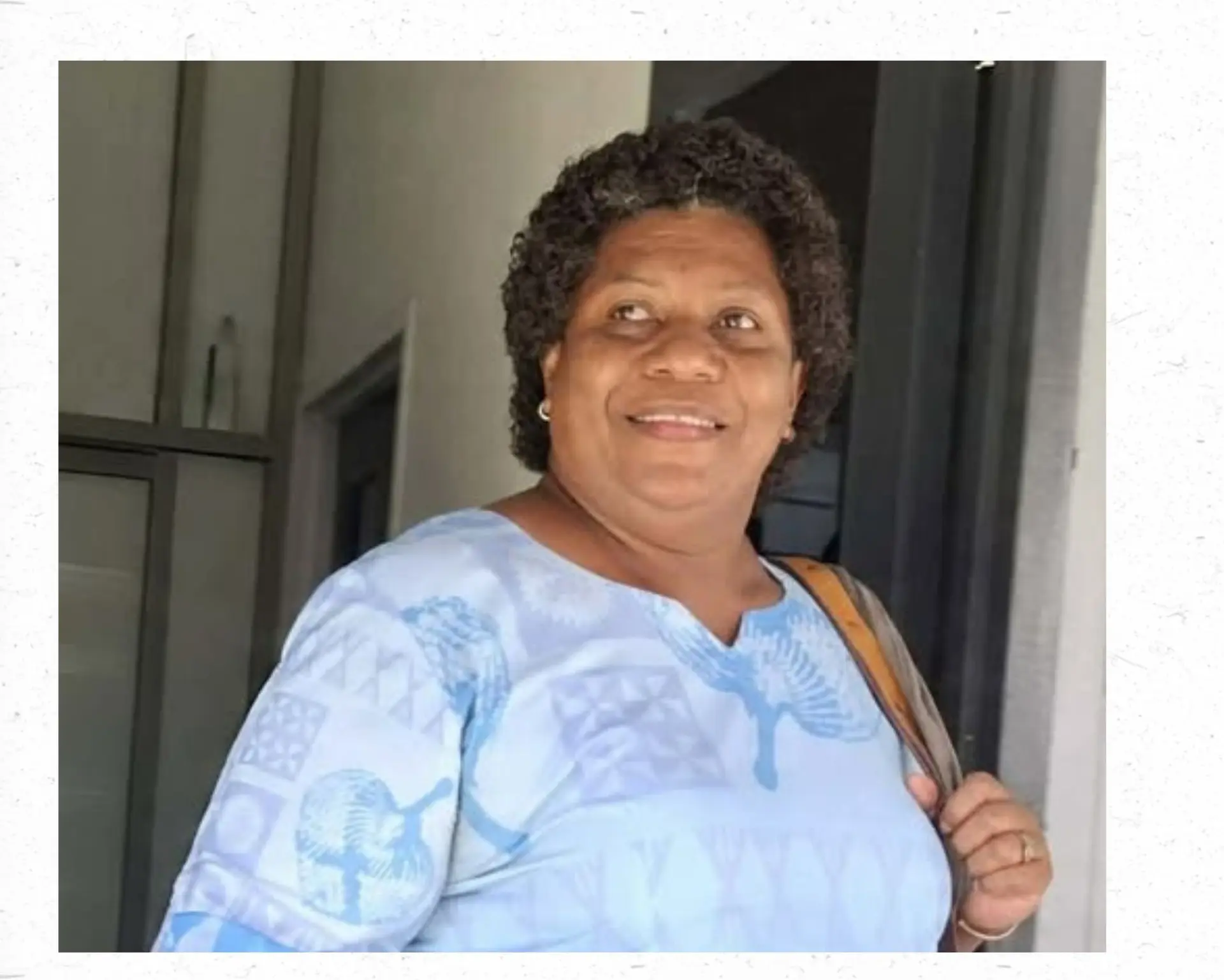  Anaseini Kalougata outside the Suva Magistrate Court.