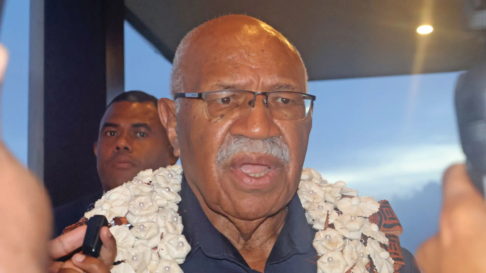 Prime Minister Sitiveni Rabuka at the Grand Pacific Hotel Suva on October 23, 2025. 
