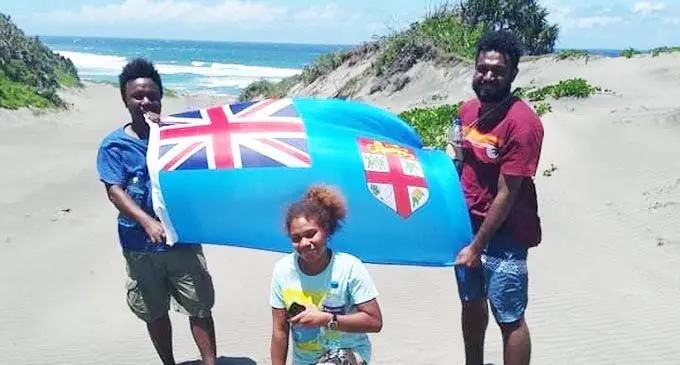 Solomon Islands students who visited the Sigatoka Sand Dunes National Park on October 10, to commemorate Fiji Day and explore the dunes.