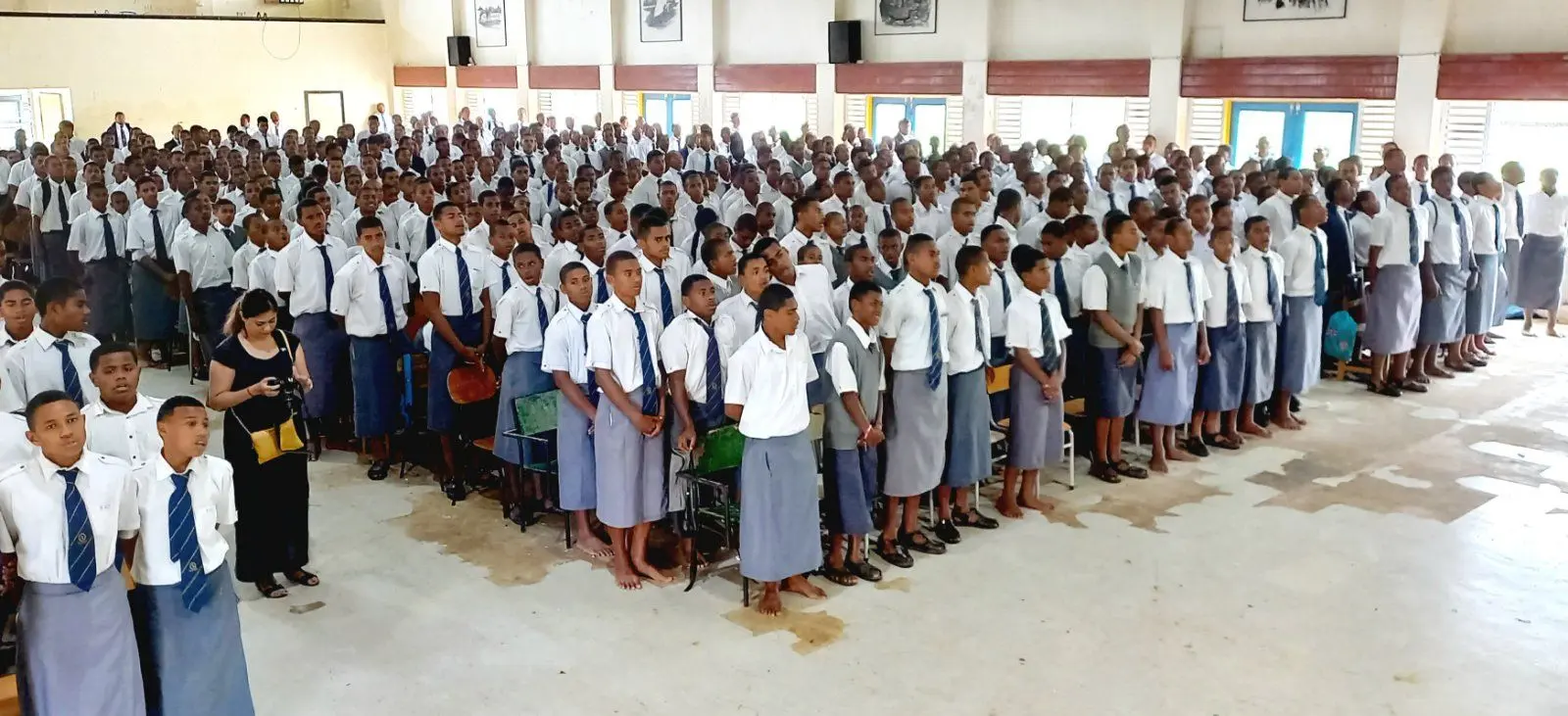 Students of Ratu Kadavulevu School during the visit of the Minister of Education, Premila Kumar, in Ratu Kadavulevu School on July 5, 2022. Photo: Ronald Kumar LODONI