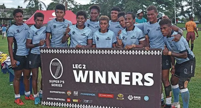 Mount Masada rugby sevens team after their win at Prince Charles Park, Nadi. Photo: Mereleki Nai