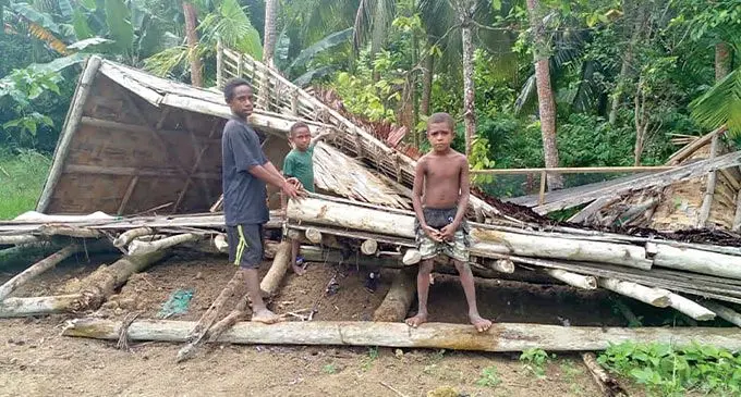 Over 800 houses were destroyed after a magnitude-7.0 earthquake struck PNG’s East Sepik province on April 4.