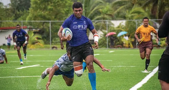 Suva flanker and former Fijian 7s squad member, Taniela Sadrugu is one of the local players who could be selected for the Fijian Drua for the Super Rugby Pacific 2022. Photo: Leon Lord