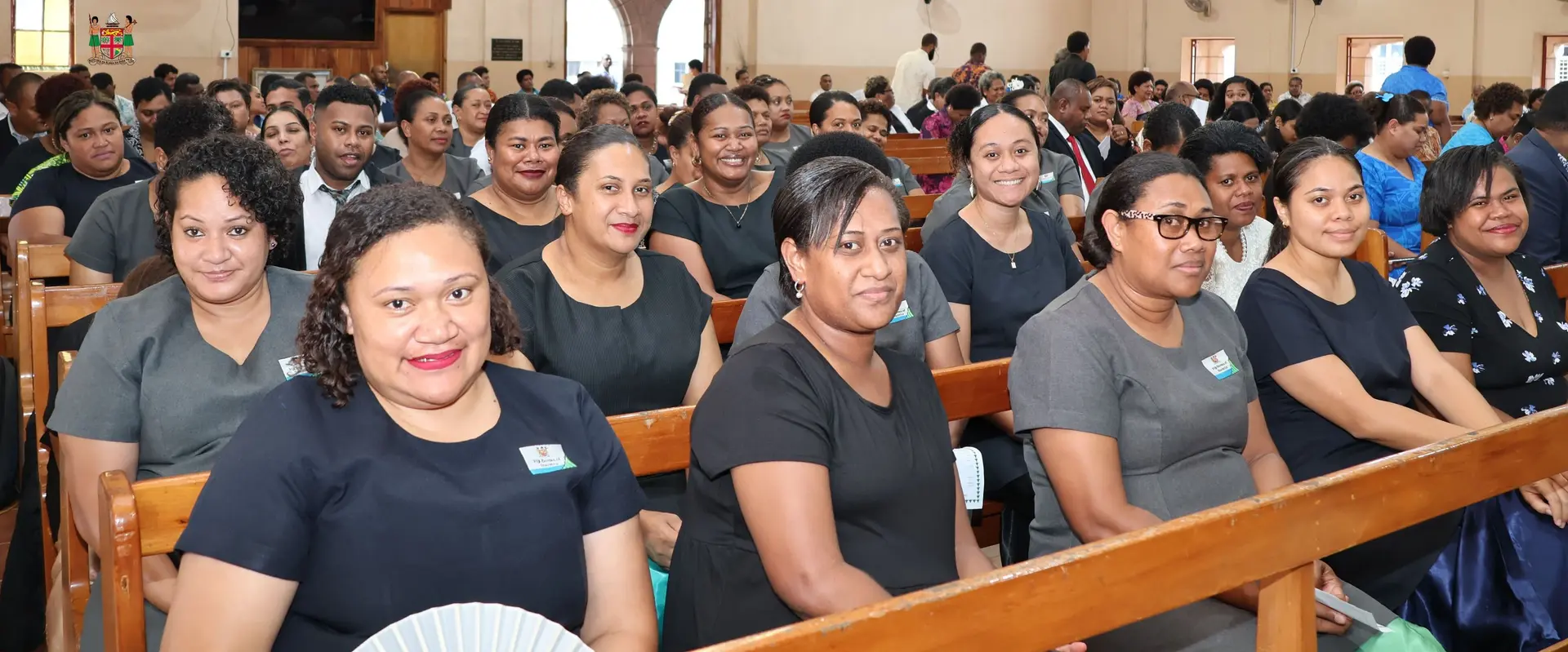  Civil servants during the Christmas/Thanksgiving church service at the Centenary Church in Suva on December 19, 2025.