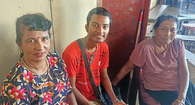 From left: Indra Wati with her son Risshan Divnesh and sister Pusphpa Reddy. Photo: Salote Qalubau