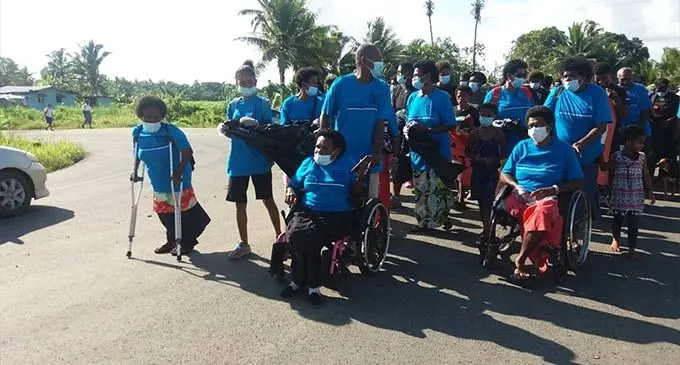 Community members from the Rewa province celebrating the International Day for Persons with Disabilities on December 4, 2021. Photo: Fiji Disabled People’s Federation