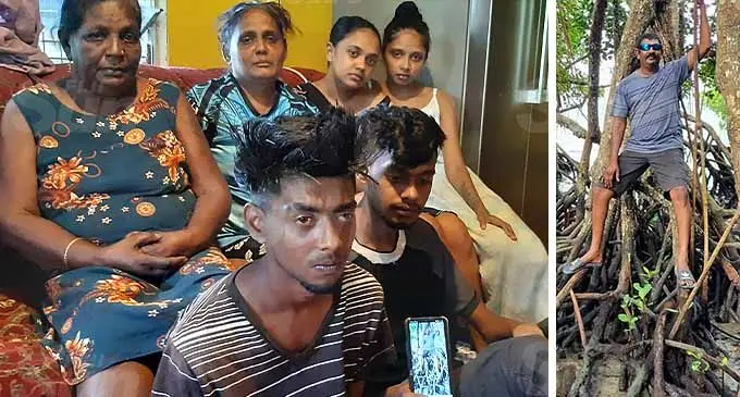 Family members of the late Edward Anil Raj. Photo: Shalveen Chand