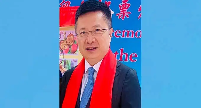 Chinese Ambassador to Fiji, Qian Bo.