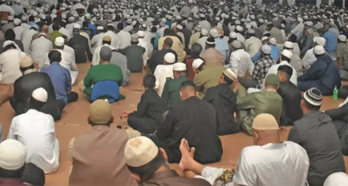 Participants at the Fiji Muslim League organised Ijtema at the Nadi Muslim College. Photo: Waisea Nasokia