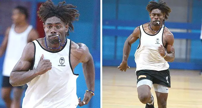 Daniele Yaya prepares for the Dubai 7s with the Fiji Airways Fijian 7s squad. Photo: Ronald Kumar