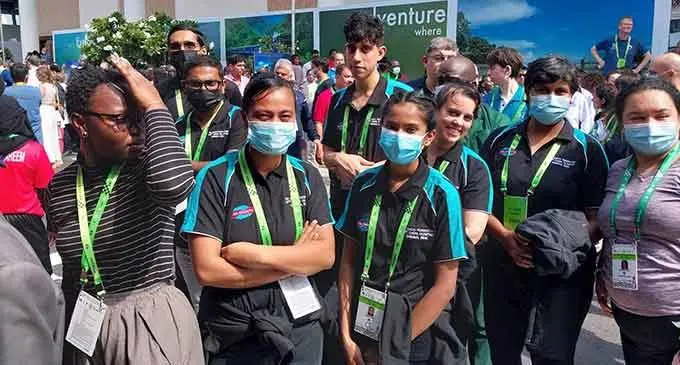 Team Fiji chess players in Chennai, India, on August 1, 2022. Photo: Fiji Chess Federation