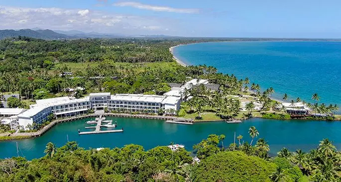 An aeriel view of The Pearl South Pacific Resort in Pacific Harbour. Photo: Anish Karan