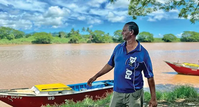 Faizul Ali at the banks of the Ba River. Photo: Joseva Babitu