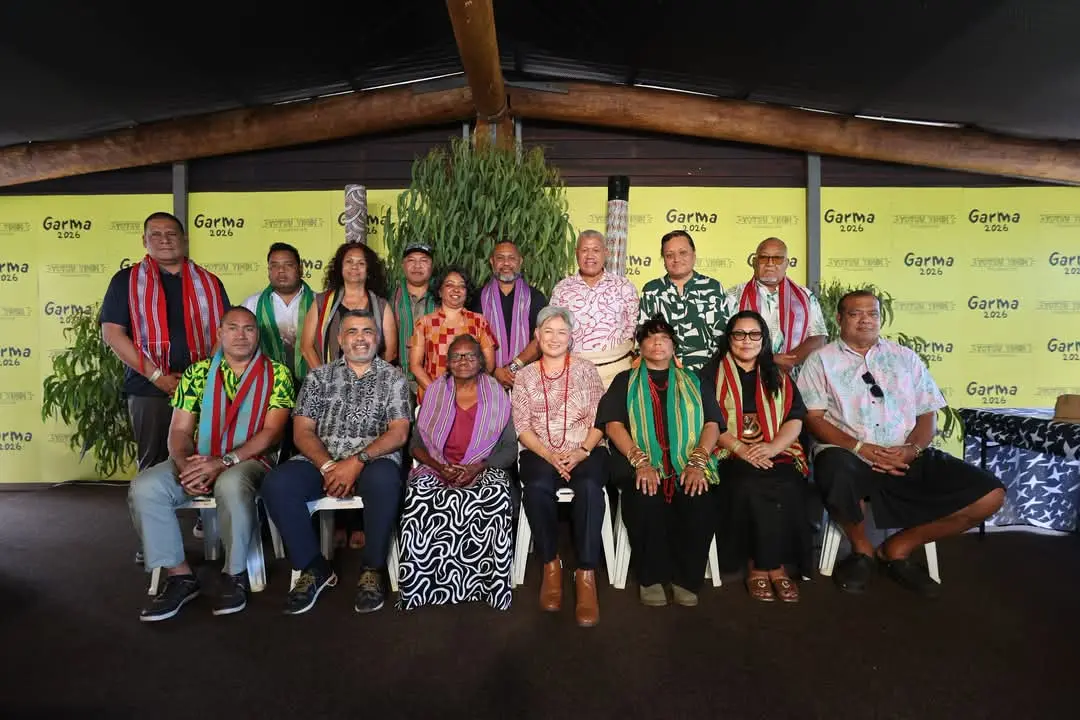 Roko Ului at the Garma Festival of Gulkula in northeast Arnhem Lane, Australia.