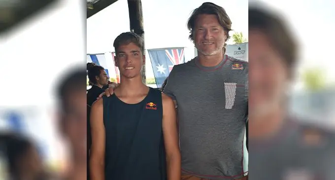 From left: Liam and Bjorn Dunkerbeck in Nadi on August 25, 2022. Photo: Waisea Nasokia