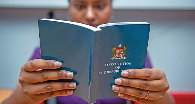 The 2013 Constitution booklet.