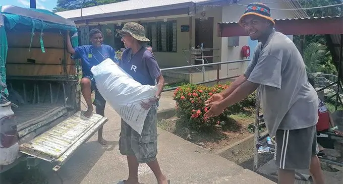 Evacuees packing to leave Andrews Primary School evacuation centre in Nadi. Photo: Mereleki Nai