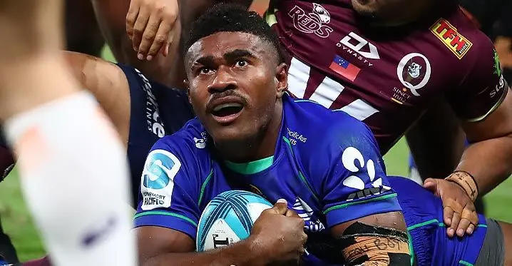 Former Fijian Drua star winger Vinaya Habosi is yet to be charged by Police. Photo: Super Rugby.