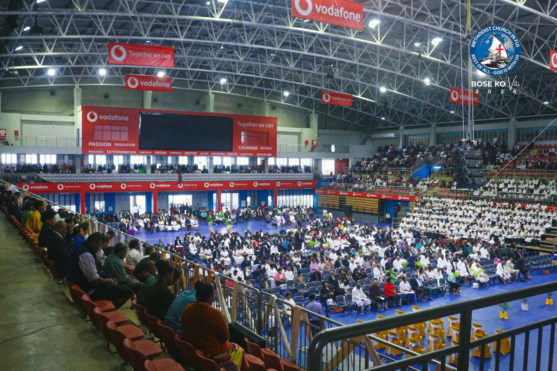 Methodist Church in Fiji and Rotuma conference underway at the Vodafone Arena in Suva.