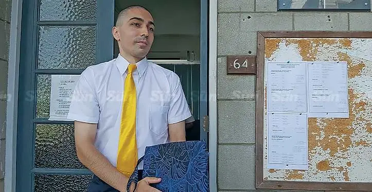 Joshua Aziz Rahman outside the High Court in Suva on May 12, 2023. Photo: Ashna Kumar
