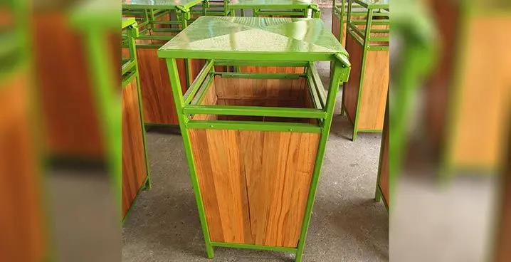 20 wooden constructed litter bins to be installed in Savusavu Town. Photo: Savusavu Town Council
