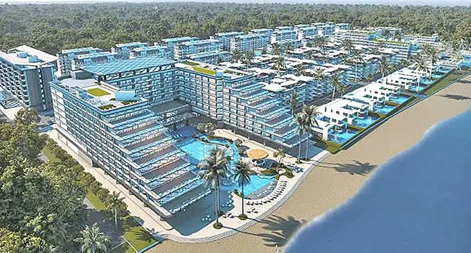 The project will be developed in phases to hold more than 900 rooms over an area of 49 acres