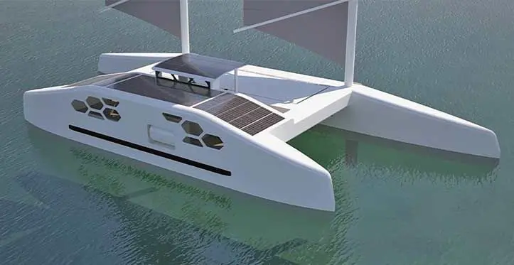 The prototype boat.